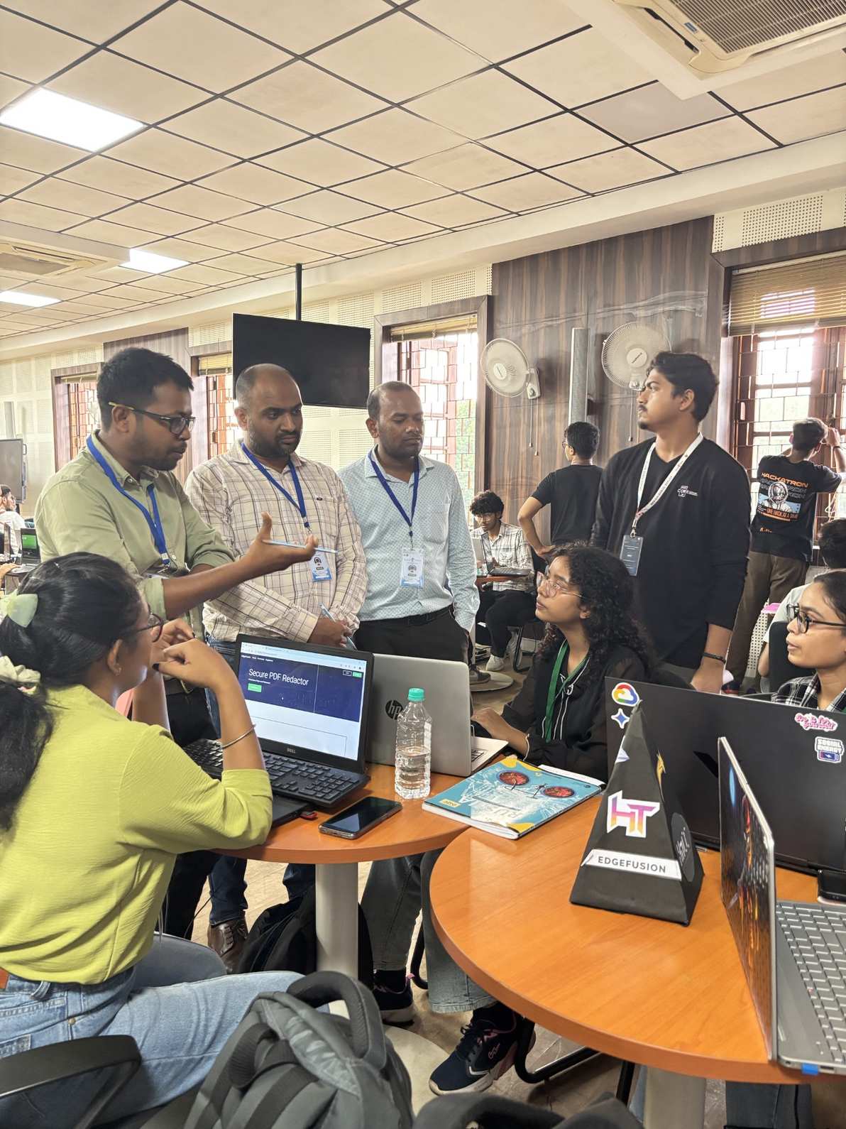 Judges asking questions (Hackathon)